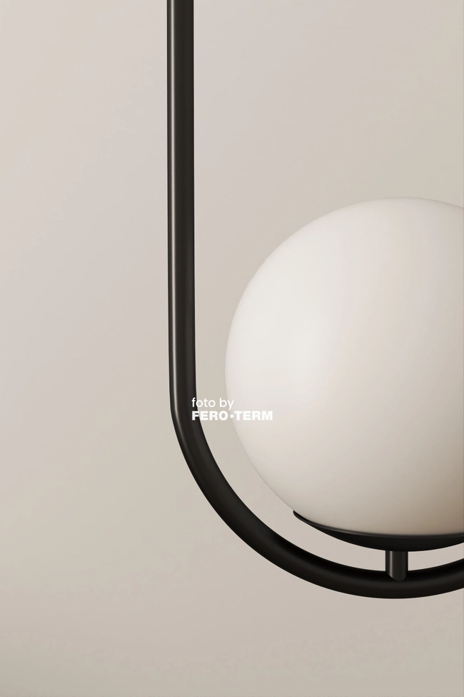 Pendant lamp Zorra Lighting Lucenta I oval, IP20, black
