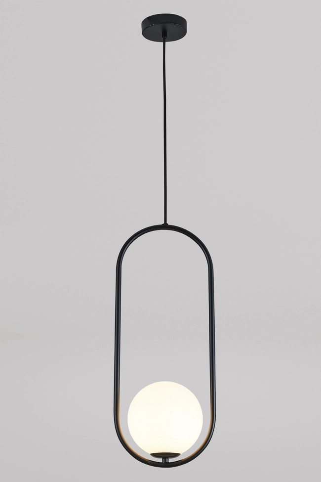 Pendant lamp Zorra Lighting Lucenta I oval, IP20, black