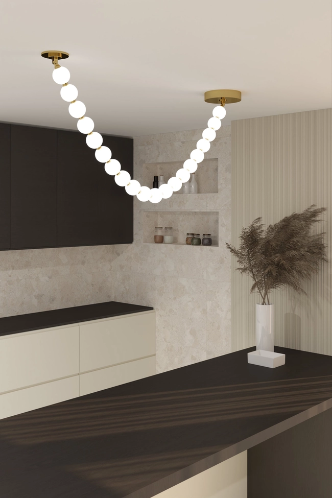 Pendant (chandelier) Zorra Lighting Matrise, 40 W, golden