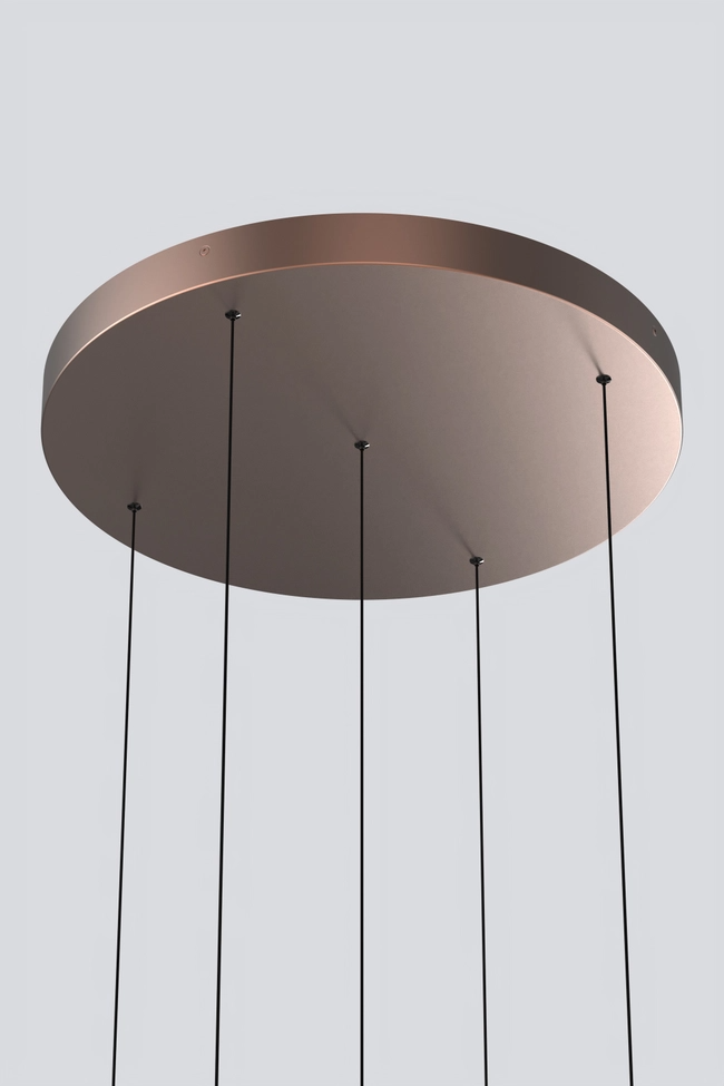 Pendant lamp Zorra Lighting Aura Cluster 5, 6 Wx5, IP20, copper