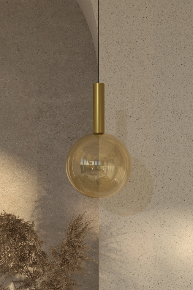 Pendant lamp Zorra Lighting Aura, 8 W, IP20, gold