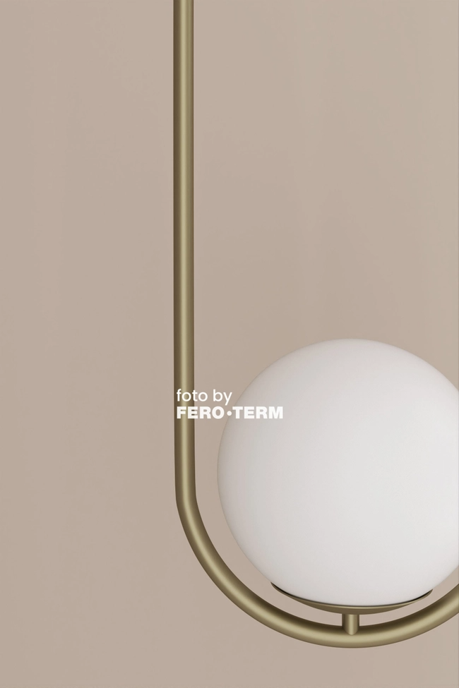 Pendant lamp Zorra Lighting Lucenta I oval, IP20, gold