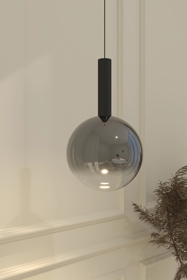 Pendant (chandelier) Zorra Lighting Aura, 8 W, IP20, black