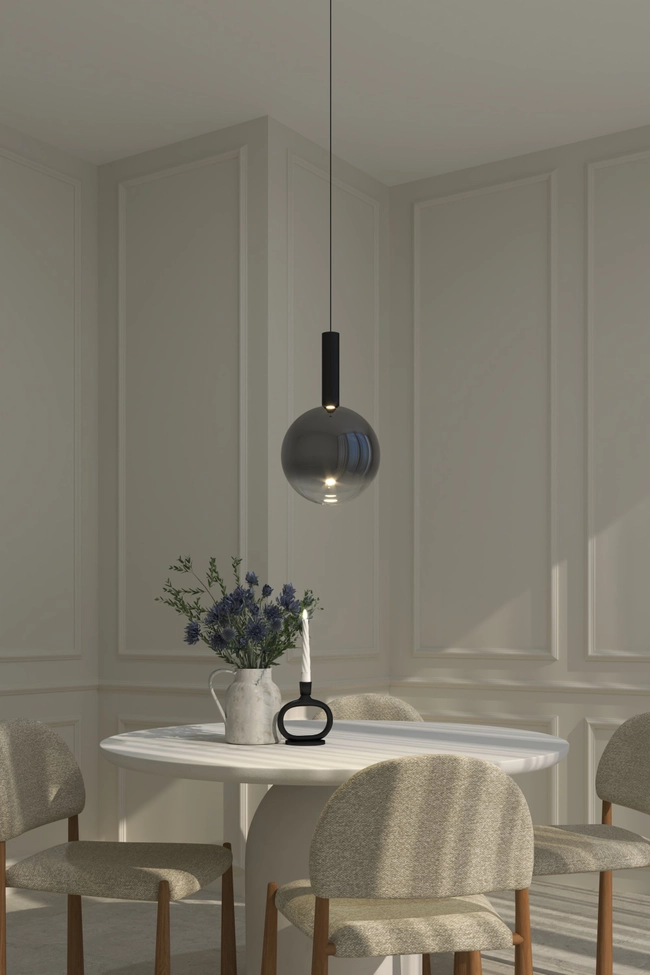 Pendant (chandelier) Zorra Lighting Aura, 8 W, IP20, black