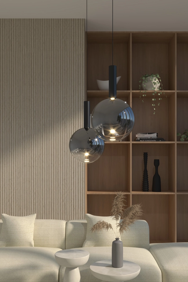 Pendant (chandelier) Zorra Lighting Aura, 8 W, IP20, black