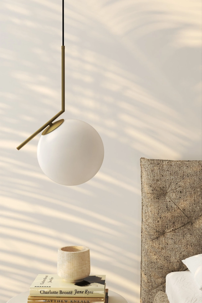 Pendant lamp Zorra Lighting Lucenta I linear, IP20, gold