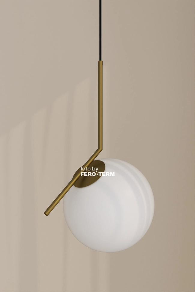 Pendant lamp Zorra Lighting Lucenta I linear, IP20, gold