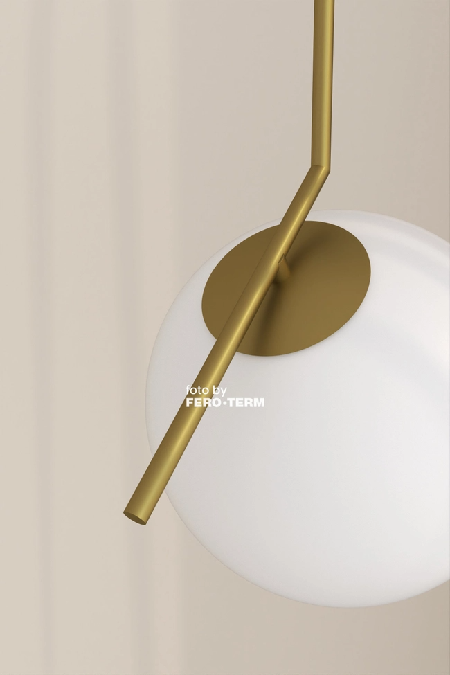 Pendant lamp Zorra Lighting Lucenta I linear, IP20, gold