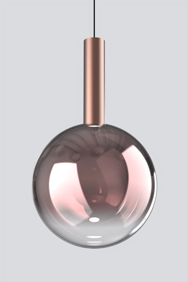 Zorra Lighting Aura pendant lamp, 8 W, IP20, copper