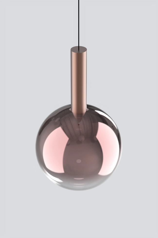 Zorra Lighting Aura pendant lamp, 8 W, IP20, copper