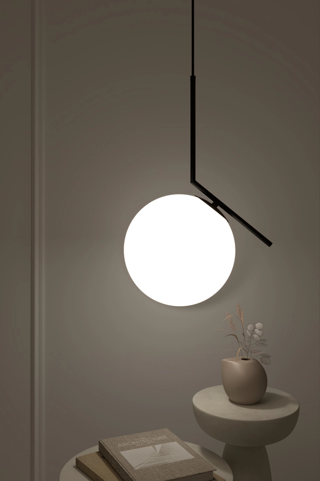 Pendant lamp (chandelier) Zorra Lighting Lucenta I linear, IP20, black