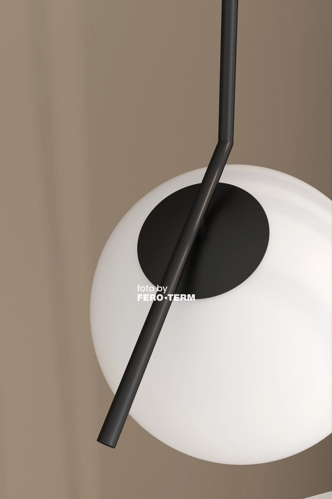 Pendant lamp (chandelier) Zorra Lighting Lucenta I linear, IP20, black