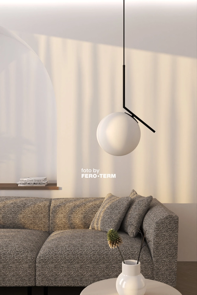 Pendant lamp (chandelier) Zorra Lighting Lucenta I linear, IP20, black